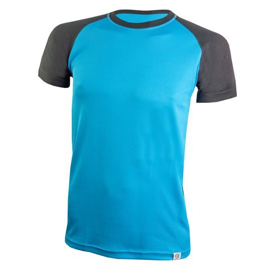 Pánské sportovní triko nanosilver+ Coolmax modrá/černá
