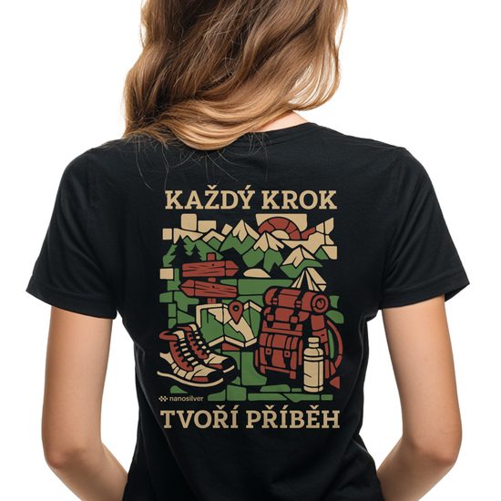 Dámské tričko nanosilver KAŽDÝ KROK