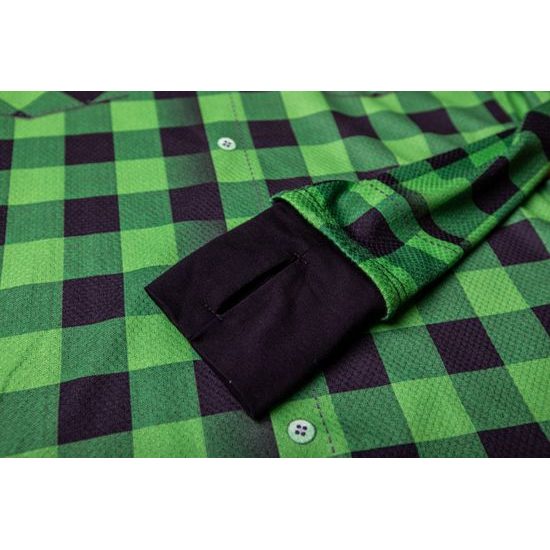 Dámské termo tričko s motivem flanelová košile