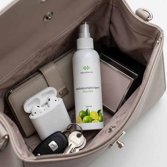 Antibakteriální sprej nanosilver - desinfekce s vůni limetky