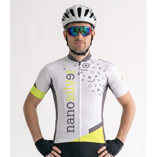 cyklodres nanosilver BIKE white