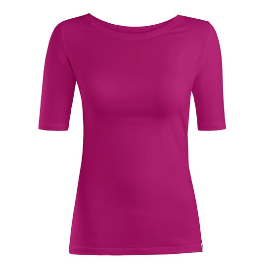 Dámské triko nanosilver prodloužený rukáv vínová