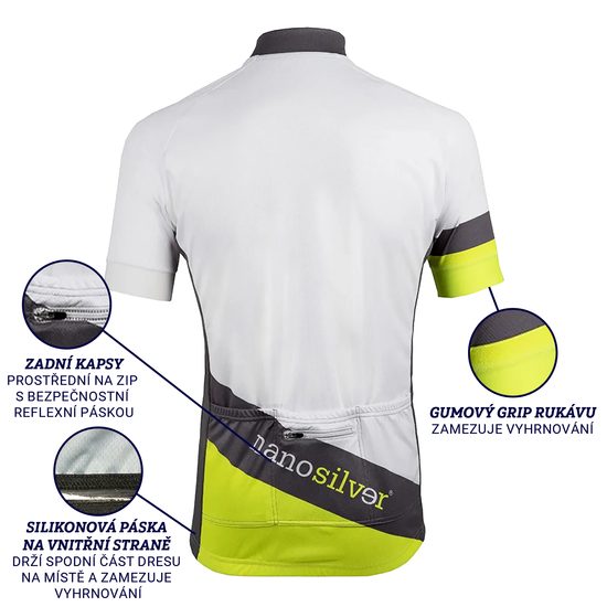 Dámský cyklodres se stříbrem BIKE celopropínací