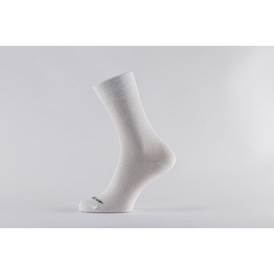 Společenské ponožky bílé 01