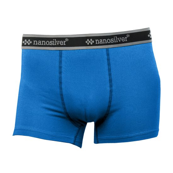 Boxerky s gumou nanosilver bez zadního švu královsky modrá
