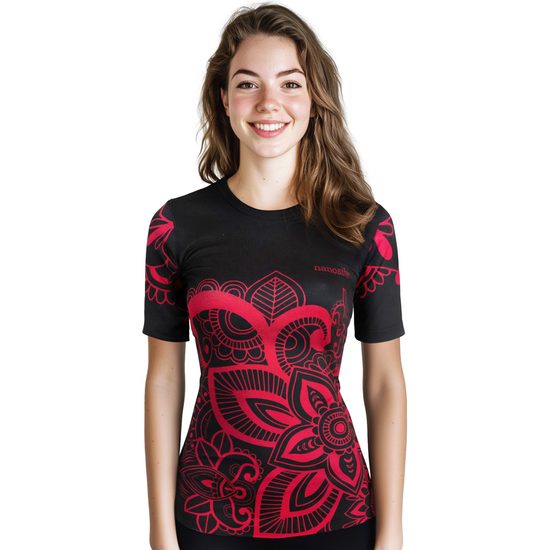 Dámské triko krátký rukáv FLOWER