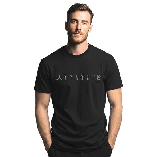 Pánské tričko nanosilver Cyklo servis  černá