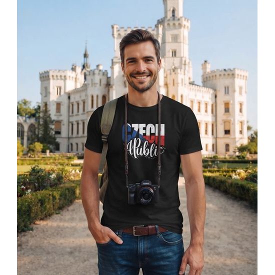 Pánské triko REPUBLIC TRIKOLORA  černá