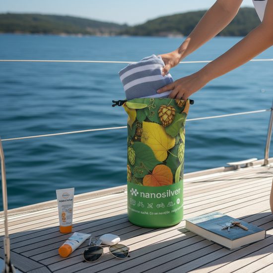 Voděodolný vak 5L dry bag chmel + lípa