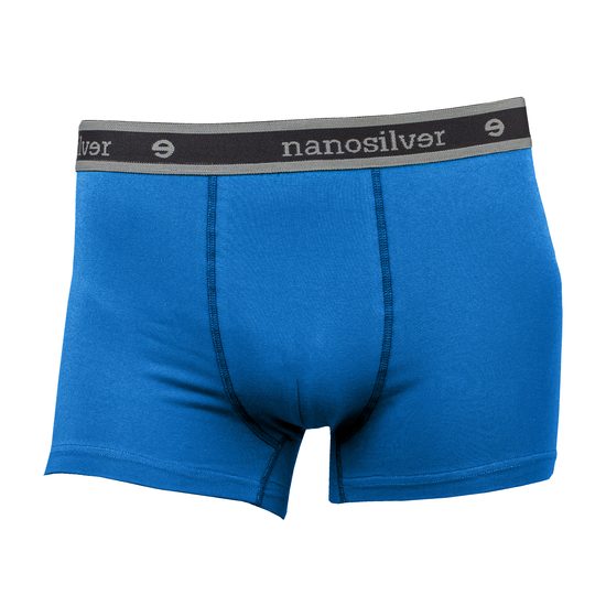 Boxerky s gumou nanosilver bez zadního švu královská modrá