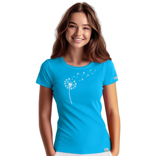 Dámské triko nanosilver FLUFF modré