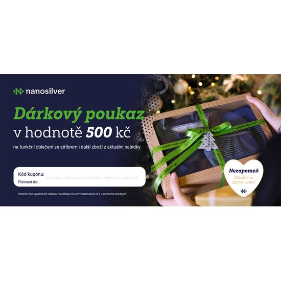 Elektronický dárkový poukaz 500 Kč