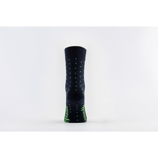 Společenské ponožky zelené puntík 08