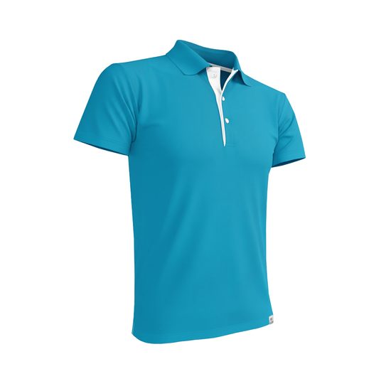 Pánská polokošile ACTIVE modrá/bílá