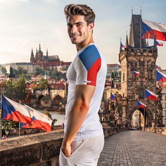 Pánské triko CZECHIA krátký rukáv