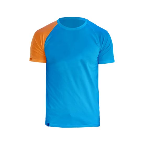 Pánské combi tričko s oranžovým rukávem
