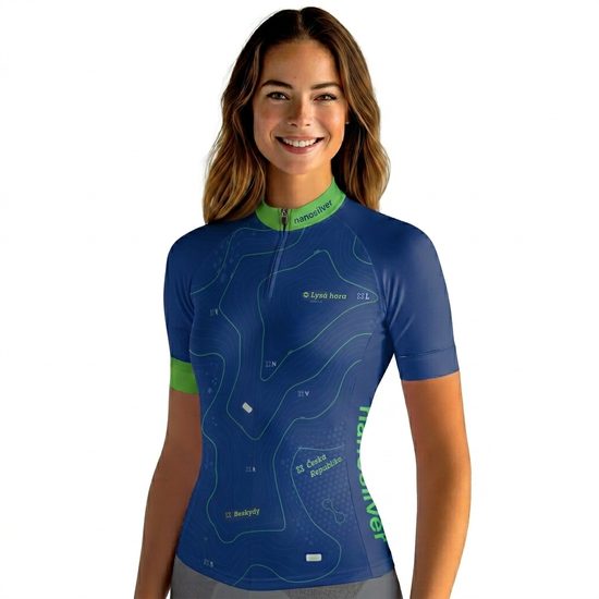 Dámský cyklodres s krátkým zipem Contour