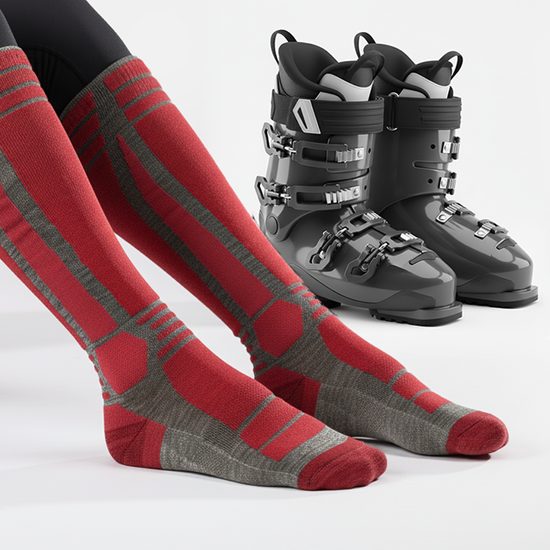 Podkolenky SPACE se stříbrem a merino vlnou