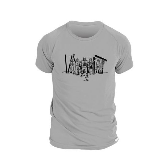 Pánské triko OLYMP nanosilver, krátký rukáv ŠEDÁ