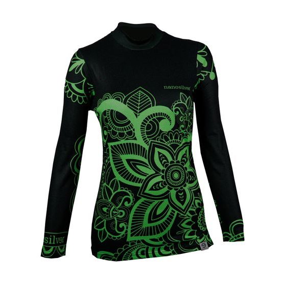 Dámské termo tričko nanosilver a merino ponožky FLOWER