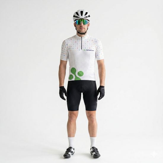 cyklodres nanosilver SPORTS white