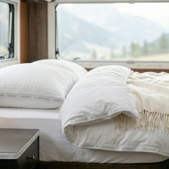 Protiroztočový anatomický ortopedický polštář s paměťovou pěnou – prošitý se zipem nanoSPACE