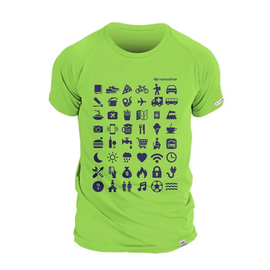 Pánské tričko nanosilver TRAVEL zelená