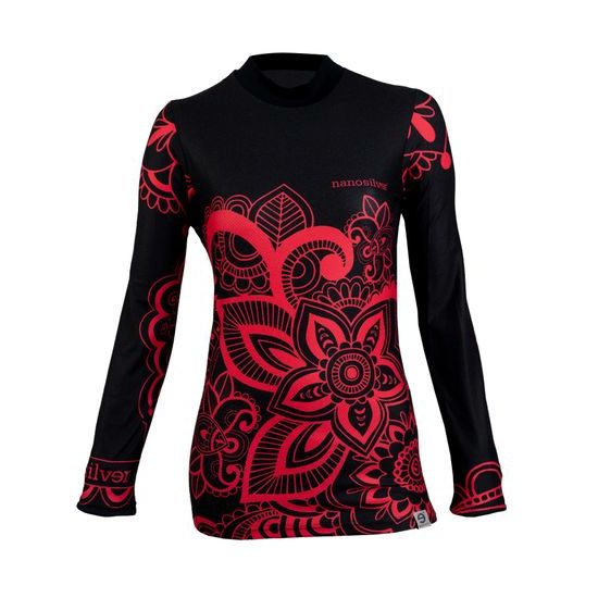 Dámské termo tričko nanosilver a merino ponožky FLOWER