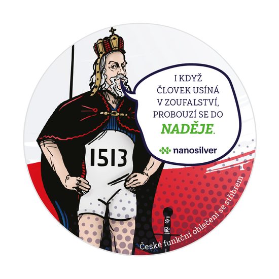 Nálepka Karel IV.