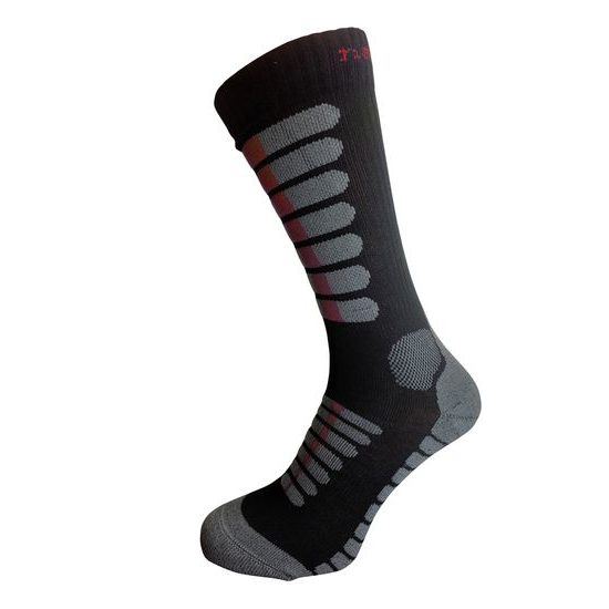 SPECIÁLNÍ VYSOKÉ ponožky se stříbrem nanosilver  černo/červená