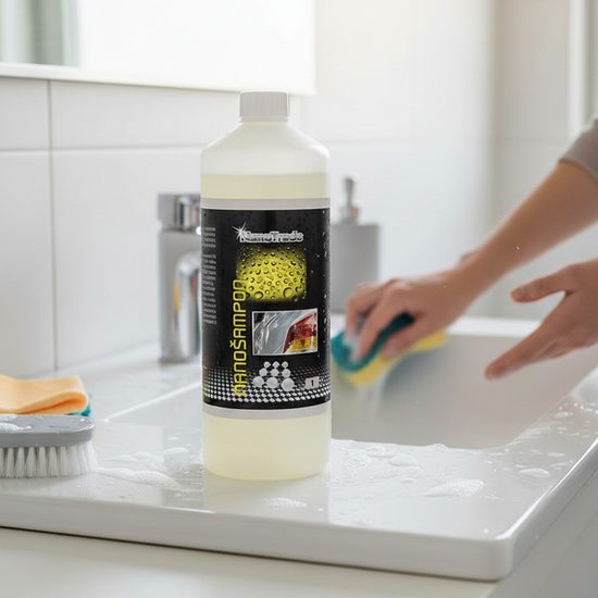 Nanošampón - nanokosmetika pro mytí všech povrchů v domácnosti i vozů,