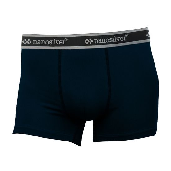Boxerky s gumou nanosilver bez zadního švu tmavě modrá