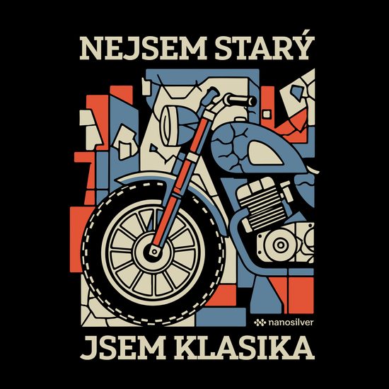 Pánské tričko nanosilver JSEM KLASIKA