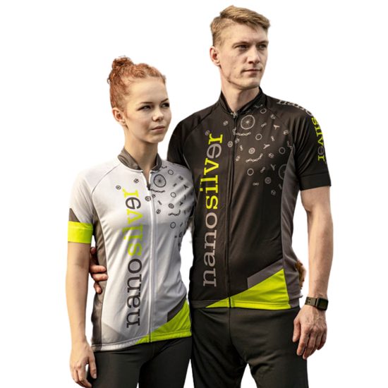 Dámský cyklodres se stříbrem BIKE celopropínací