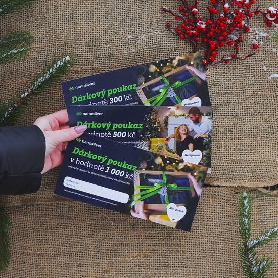 Elektronický Vánoční dárkový poukaz 500, 1000, 3000 Kč