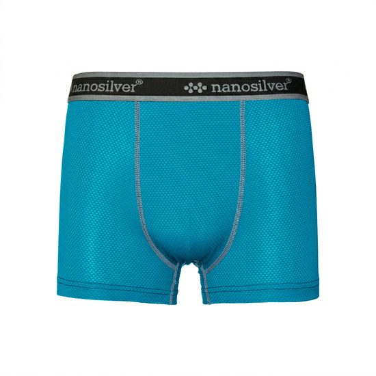 Boxerky nanosilver s gumou ultralight tyrkys