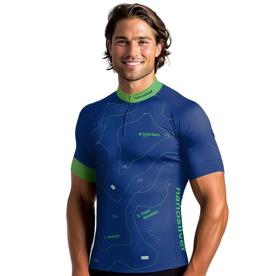 Pánský cyklodres s krátkým zipem Contour