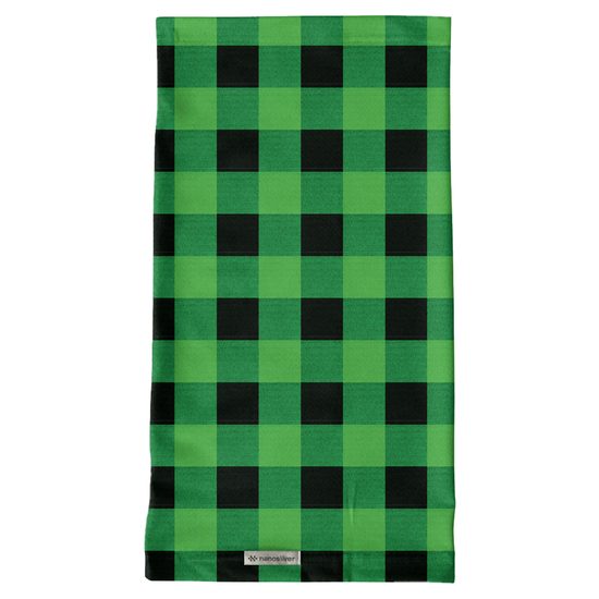 Multifunkční antibakteriální nákrčník se stříbrem Flanel zelený 2