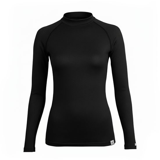 Dámské termo triko nanosilver s MERINO vlnou černé