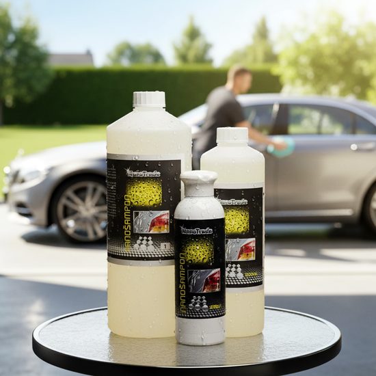 Nanošampón - nanokosmetika pro mytí všech povrchů v domácnosti i vozů,