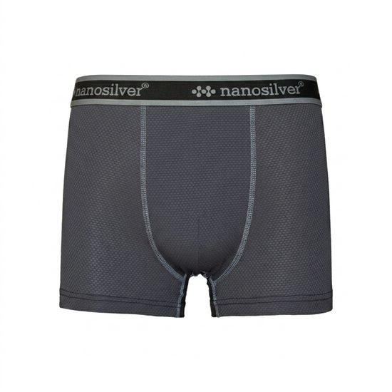 Boxerky nanosilver s gumou ultralight antracitově šedá