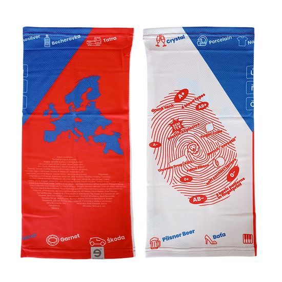 Multifunkční antibakteriální nákrčník/tunel se stříbrem CZECH