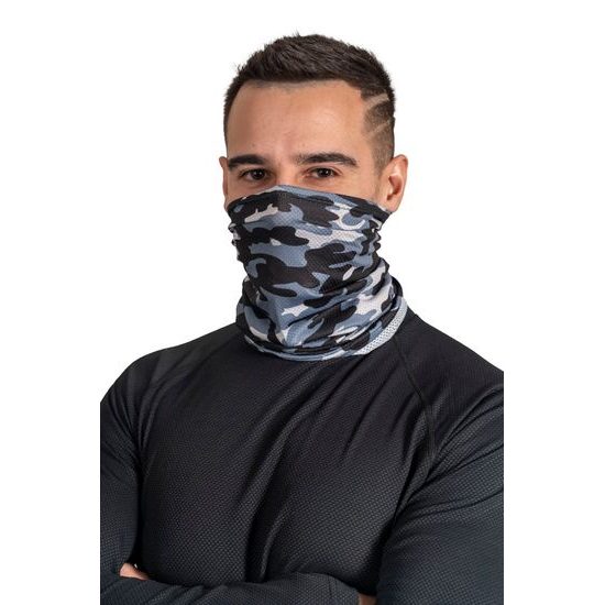 Multifunkční antibakteriální nákrčník/tunel se stříbrem Camo /maskáč