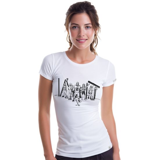 Dámské tričko OLYMP nanosilver, krátký rukáv bílá