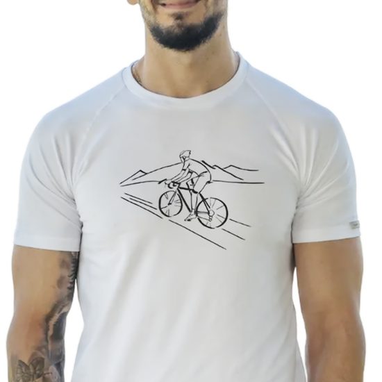 Pánské tričko nanosilver BIKER bílá