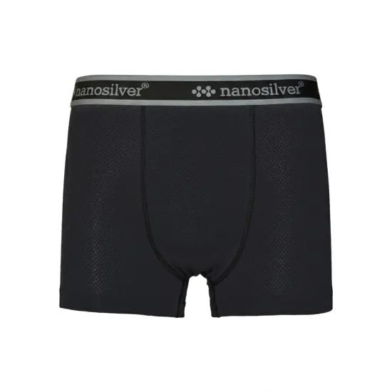 Boxerky nanosilver s gumou ultralight černá