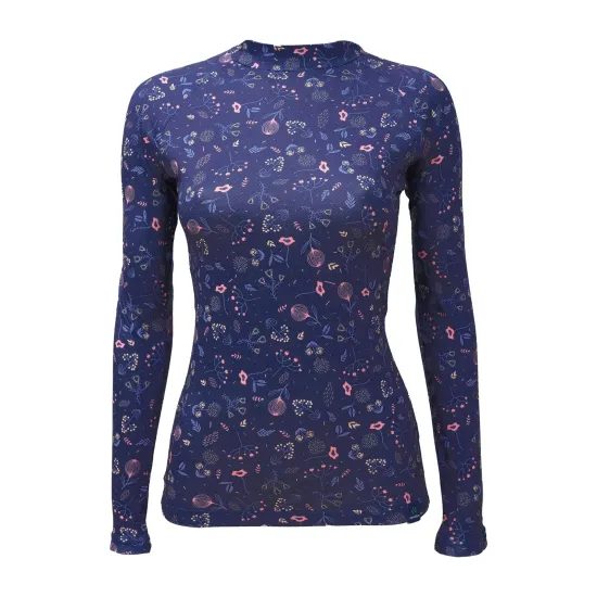 Termo triko potisk BLOOM tmavě modrá