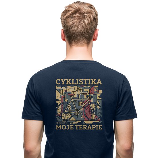 Pánské tričko nanosilver CYCLING THERAPY tmavě modrá