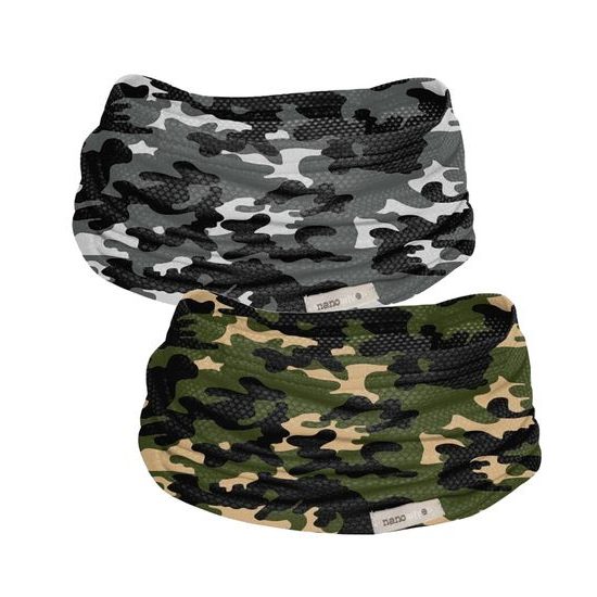 Multifunkční antibakteriální nákrčník/tunel se stříbrem Camo /maskáč