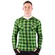 termo triko nanosilver s motivem flanelová košile - zelená